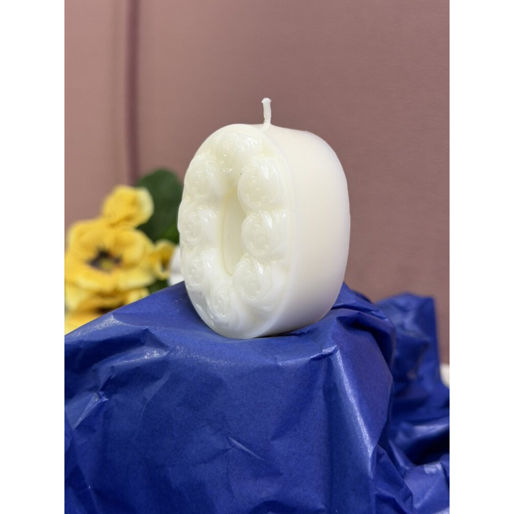 Натурална свещ за Рожден Ден цифра 0