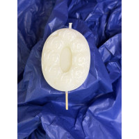 Натурална свещ за Рожден Ден цифра 0