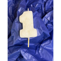 Натурална свещ за Рожден Ден цифра 1