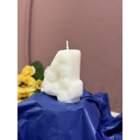 Натурална свещ за Рожден Ден цифра 4