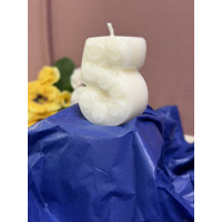 Натурална свещ за Рожден Ден цифра 5