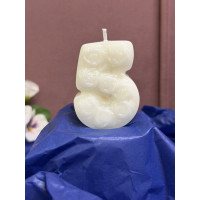 Натурална свещ за Рожден Ден цифра 5