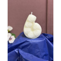 Натурална свещ за Рожден Ден цифра 6