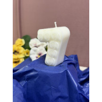 Натурална свещ за Рожден Ден цифра 7