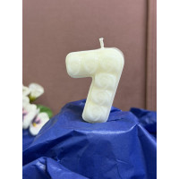 Натурална свещ за Рожден Ден цифра 7