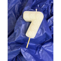 Натурална свещ за Рожден Ден цифра 7