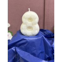 Натурална свещ за Рожден Ден цифра 8