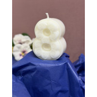 Натурална свещ за Рожден Ден цифра 8