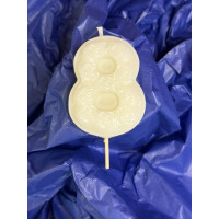 Натурална свещ за Рожден Ден цифра 8