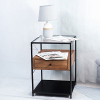 Нощно шкафче с чекмедже Лукс