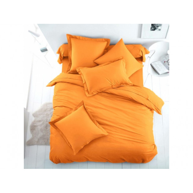 Плик за олекотена завивка от 100% памук - Оранжево