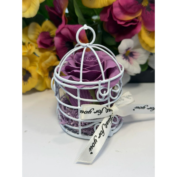 Сапунена роза в кафез K245