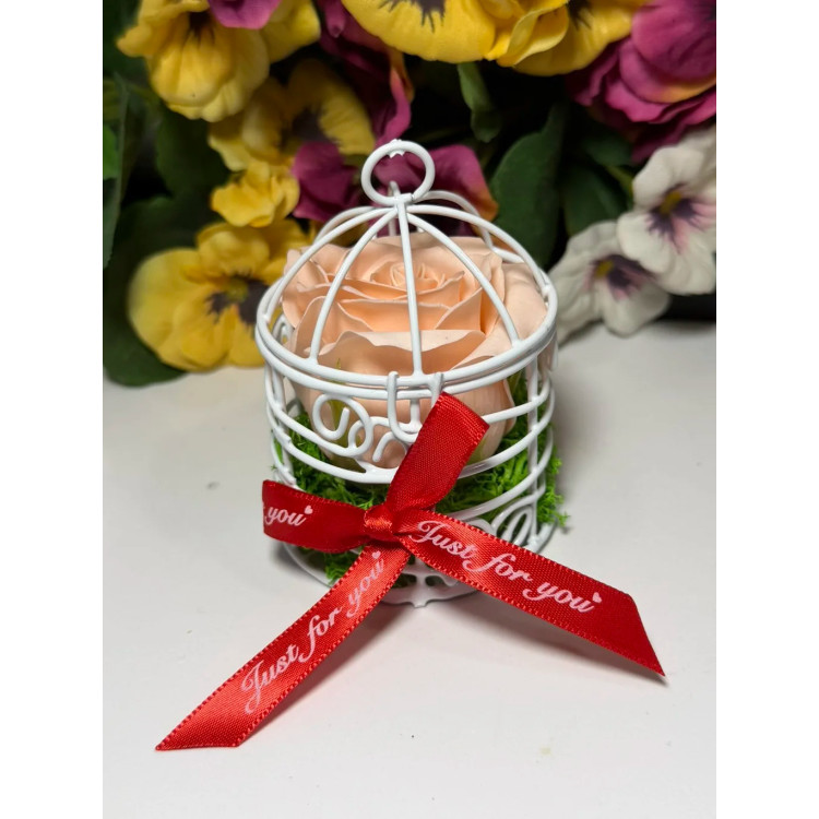 Сапунена роза в кафез K249