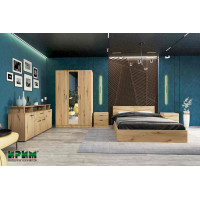 Спален комплект City 7073 дъб артисан