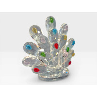 Стъклена фигурка Паун Голям