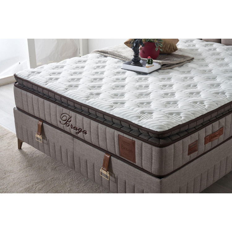 Тапицирано легло Braga с матрак 90/190