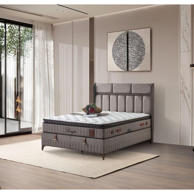 Тапицирано легло Braga с матрак 90/190