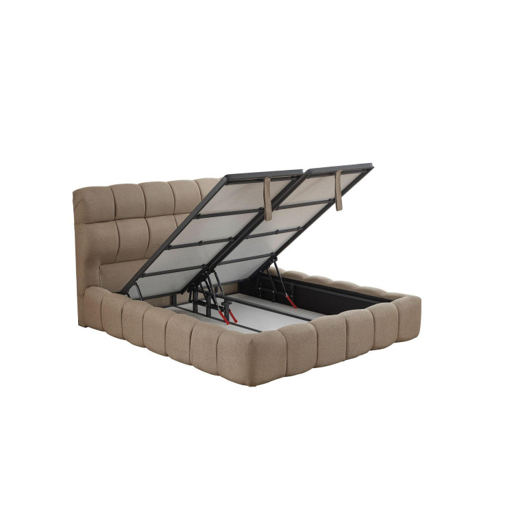 Тапицирано легло Bubble с матрак Бежово 140/200