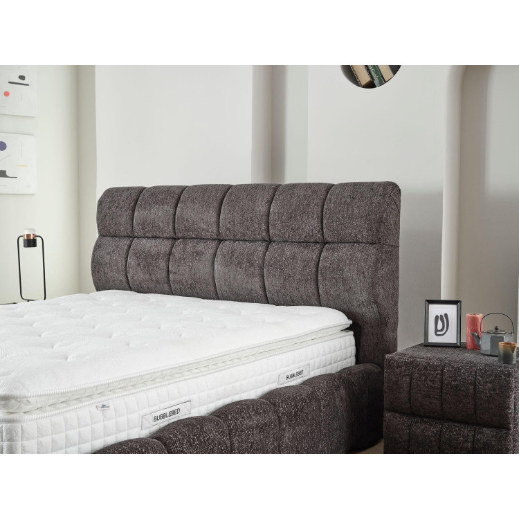 Тапицирано легло Bubble с матрак Графит 140/200