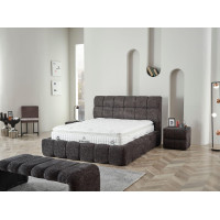 Тапицирано легло Bubble с матрак Графит 140/200