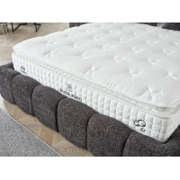 Тапицирано легло Bubble с матрак Графит 140/200