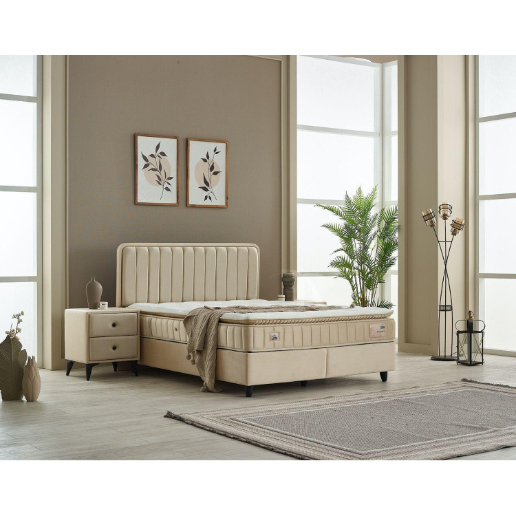 Тапицирано легло Marmaris с матрак 90/200