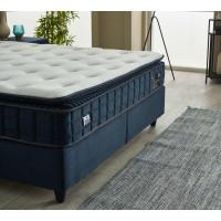 Тапицирано легло Ortaca с матрак антрацит 90/200