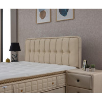 Тапицирано легло Ortaca с матрак бежово 90/200