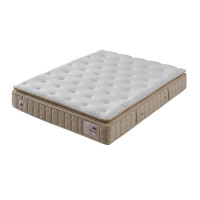 Тапицирано легло Ortaca с матрак бежово 90/200