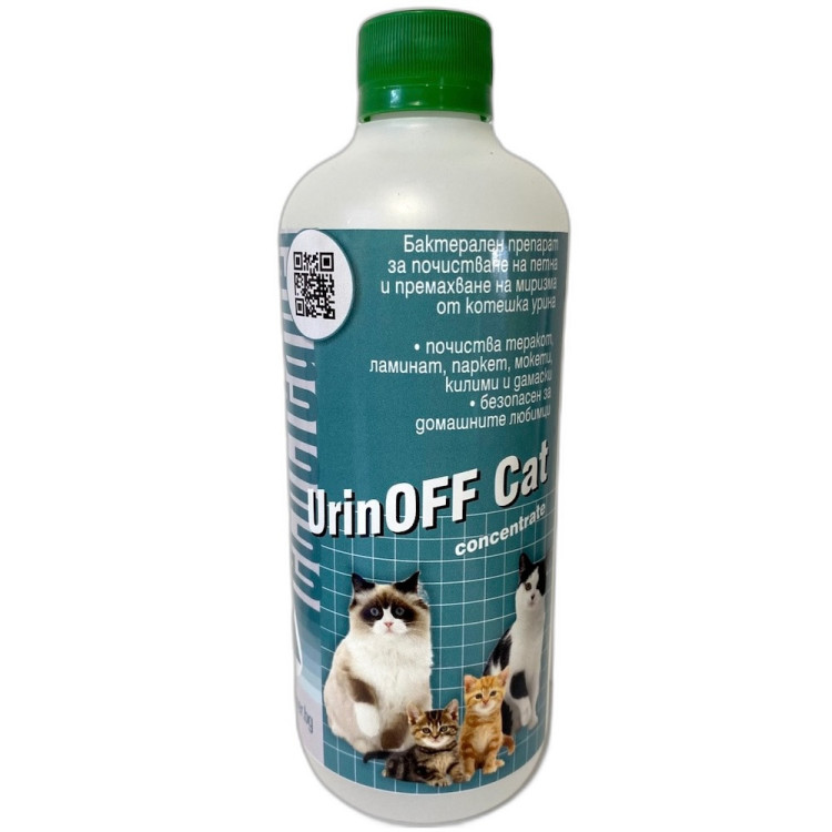 UrinOff Cat – ензимен препарат за котешка урина 500мл.