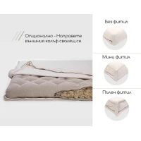 Двулицев матрак от Вълна 8см 100% Вълна ORGANIC WOOL 80/200