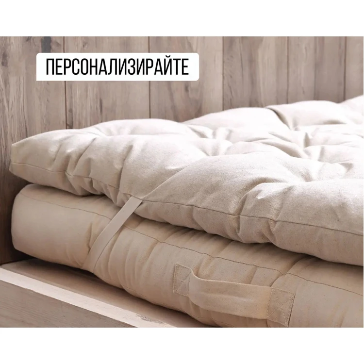Вълнен топ матрак, 100% органичен памук, 100% органична вълна 140/200