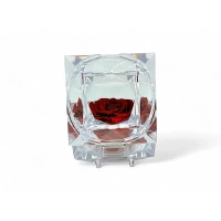 Луксозна кутия за бижута с естествена вечна роза Red 01