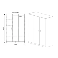 Гардероб City 1002 гланц