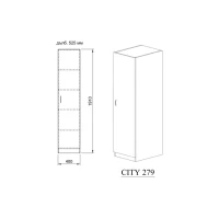 Гардероб City 1010 гланц