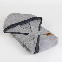 Халат за баня Деним Сиво L/XL