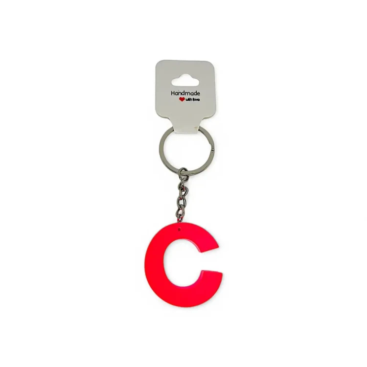 Ключодържател светеща буква C
